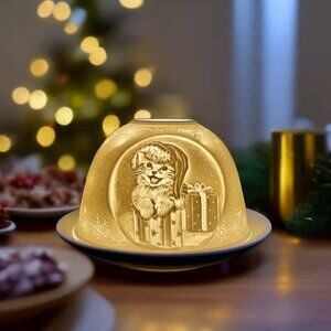 Christmas Kitty Kitten Cats fairy lamp Lithophane